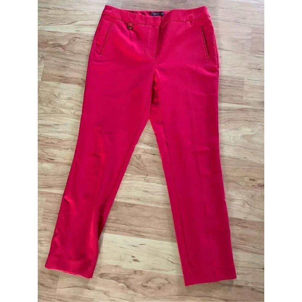 Andrianna papell red dress pants size 8